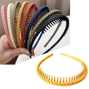 🔴 5 for $10 ONE Yellow Stylish Braided Headband